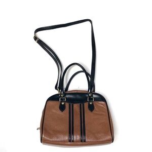 Vintage Y2K Fashion 2000 Faux Leather Crossbody Bag Brown